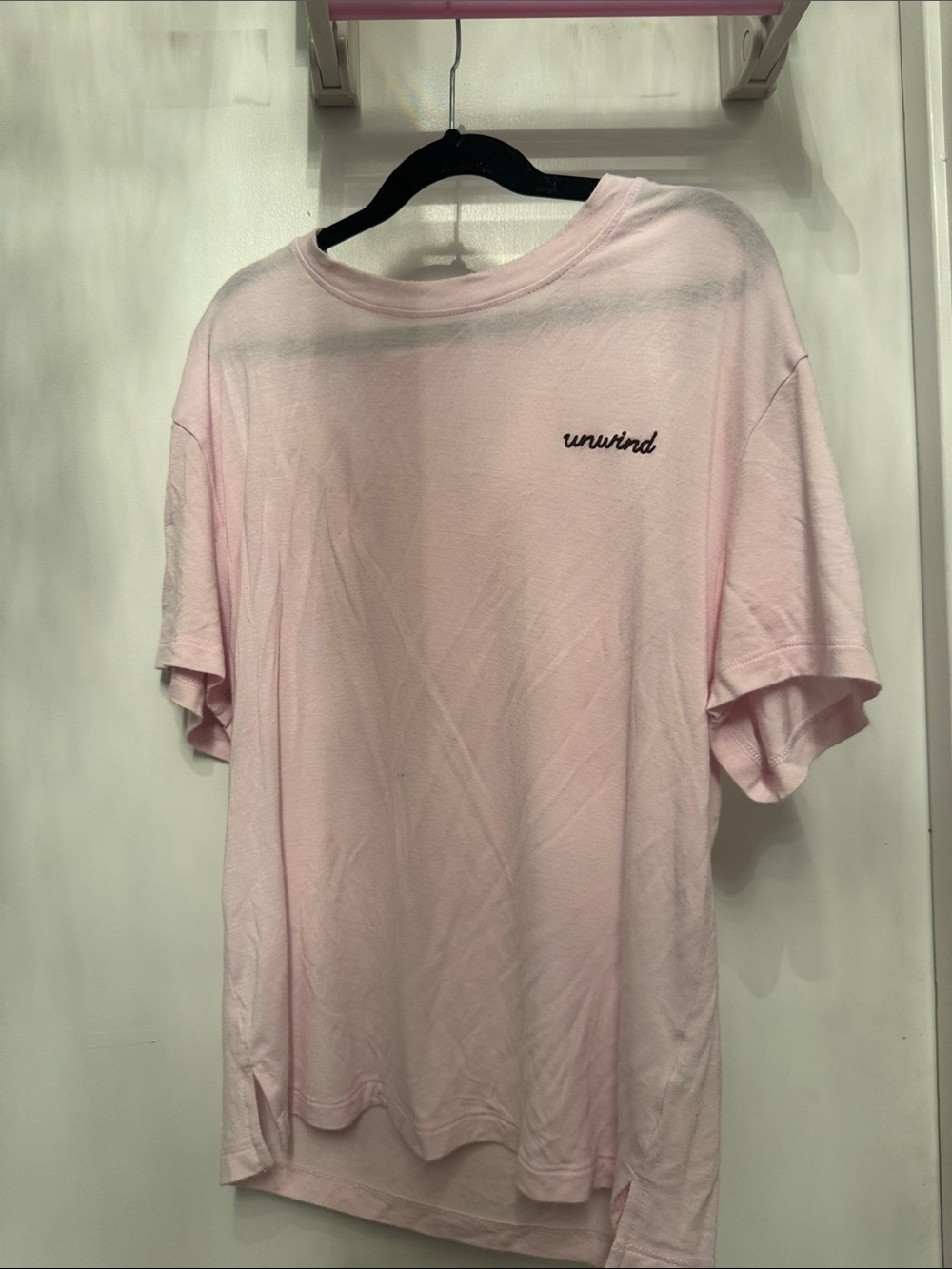Auden Light Pink "unwind" Short Sleeve Tee